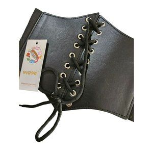 None Womens Corset Belt Lace-up Cinch Belt Tied Corset‎ Elastic Waist Belt